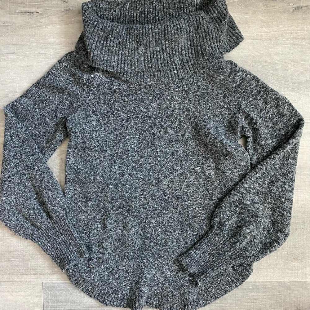 Gray off the shoulder sweater